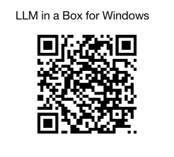 QR code for ordering LLM in a Box for Windows